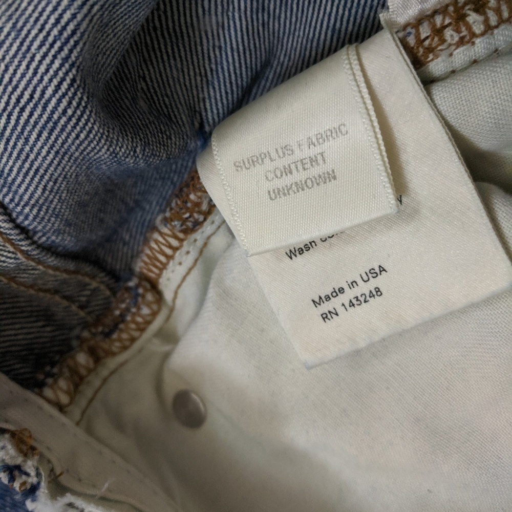 NEW Reformation Zip Crop Straight Leg Jeans 29 - Picture 6 of 7